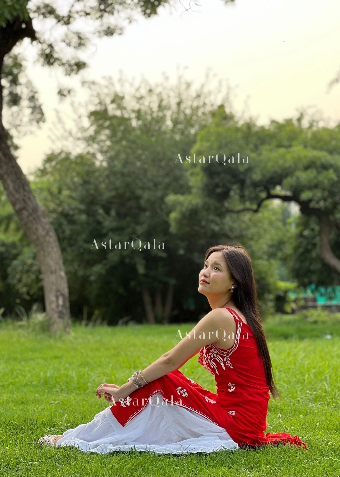 AstarQala - Bushra Rayon Chikankari Sleeveless Long Strap Kurti - - 160_6d6a8713-0673-4523-a4d0-c2a19aa938e3