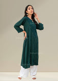 Riyal Chanderi Chikankari Mukaish Kurti