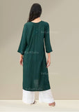 Riyal Chanderi Chikankari Mukaish Kurti