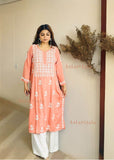 Chandani Chikankari Rayon Straight Kurta For Women