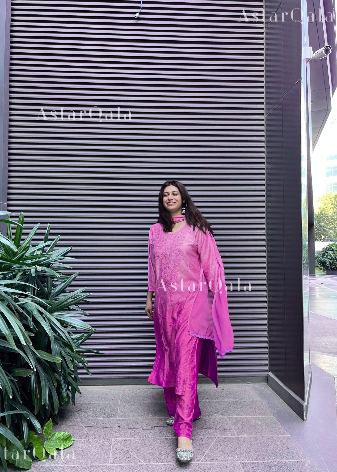 AstarQala - Bahar Premium Chanderi Chikankari Kurta Set For Women - - 177_9128b99b-3654-4e2a-b266-e99d40a7f9e0