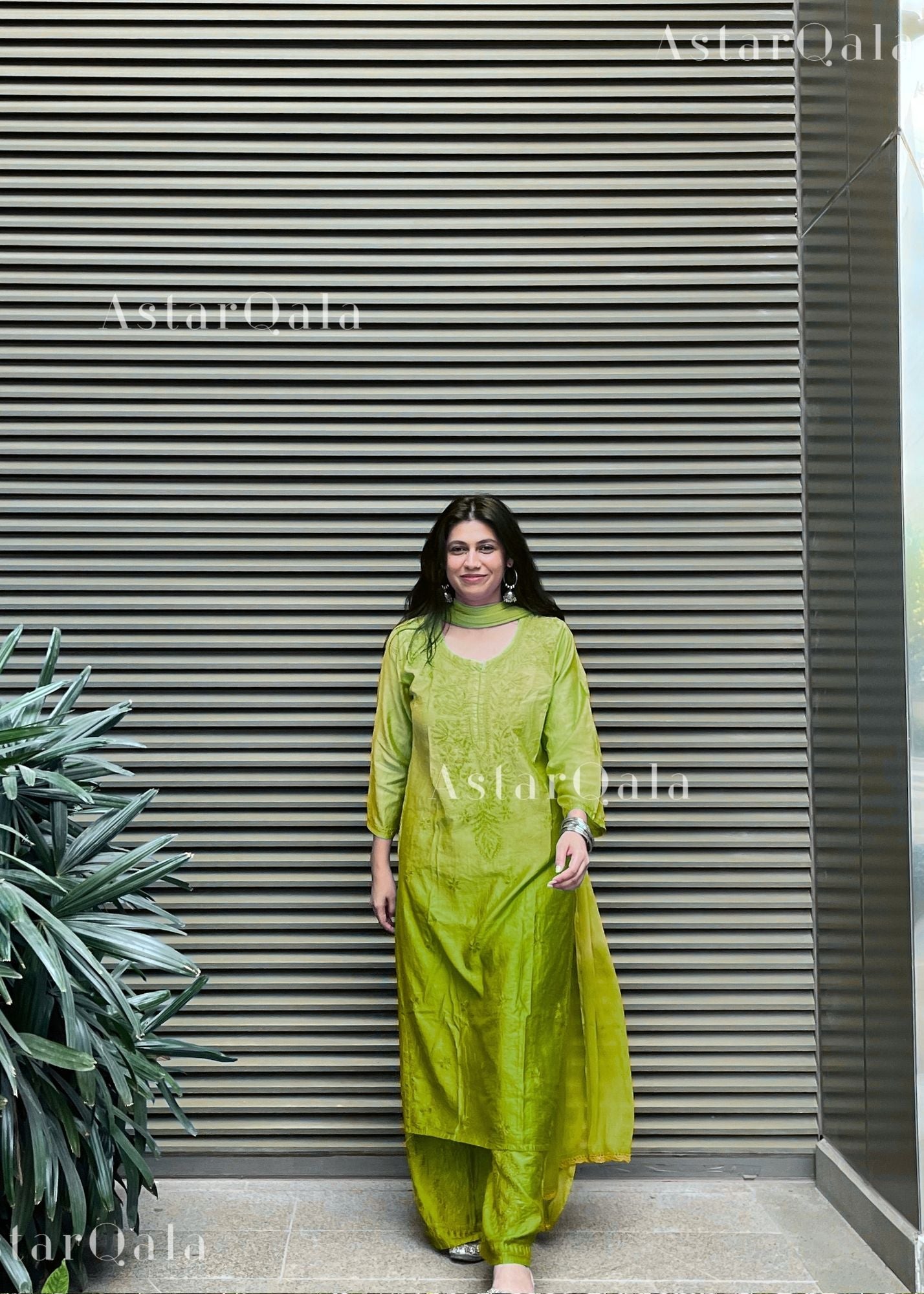 AstarQala - Bahar Premium Chanderi Chikankari Kurta Set For Women - - 181_33186a3f-615a-4825-afac-c26ee0bece3d