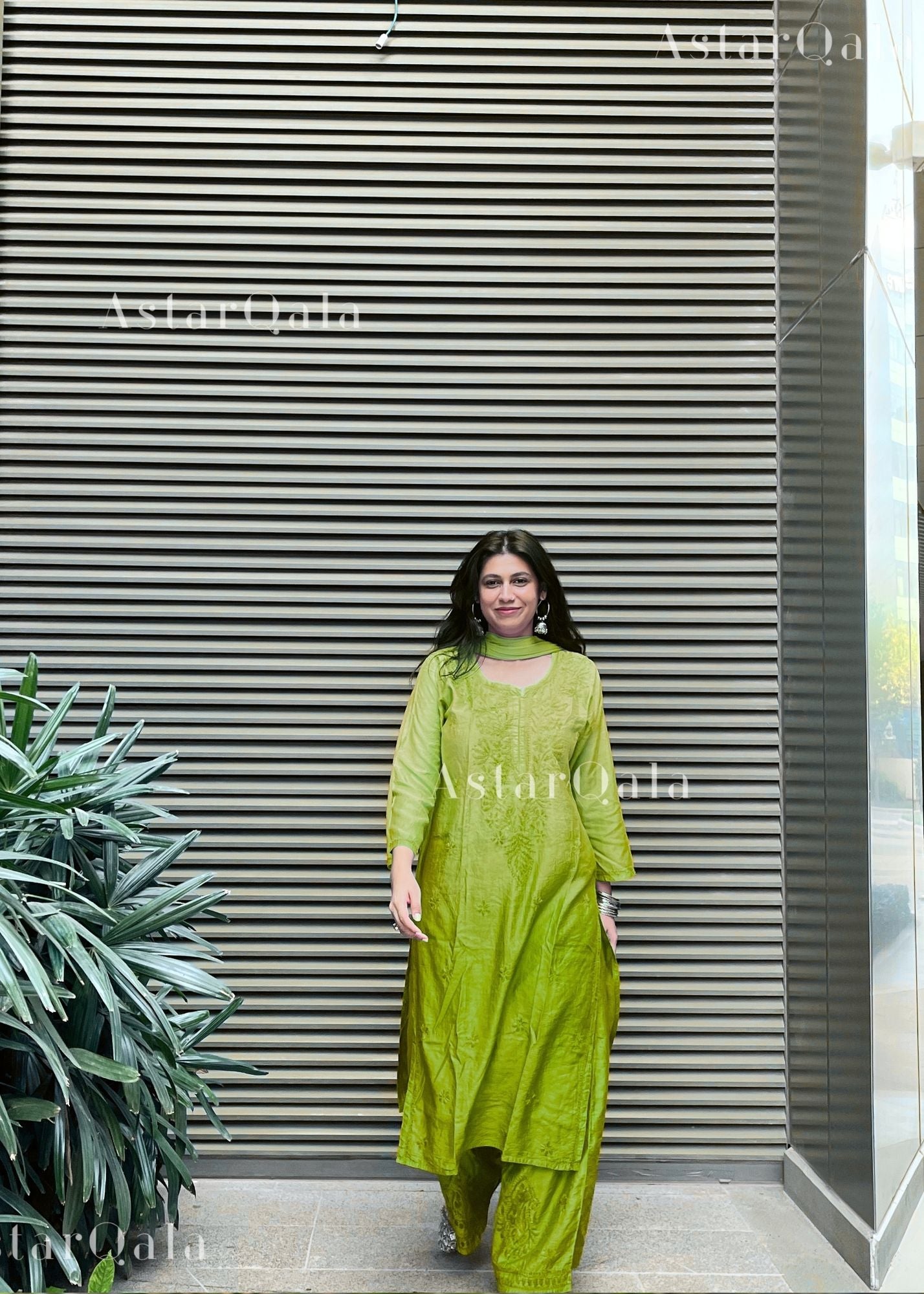 AstarQala - Bahar Premium Chanderi Chikankari Kurta Set For Women - - 183_515f772f-933a-4420-9611-bcda0ee9e5ff