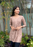 Inzila Chikankari Short Kurti Top