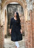 Gazala Rayon Straight Chikankari Kurta For Women