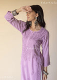 Bahaa Modal Long Chikankari Kurta For Women