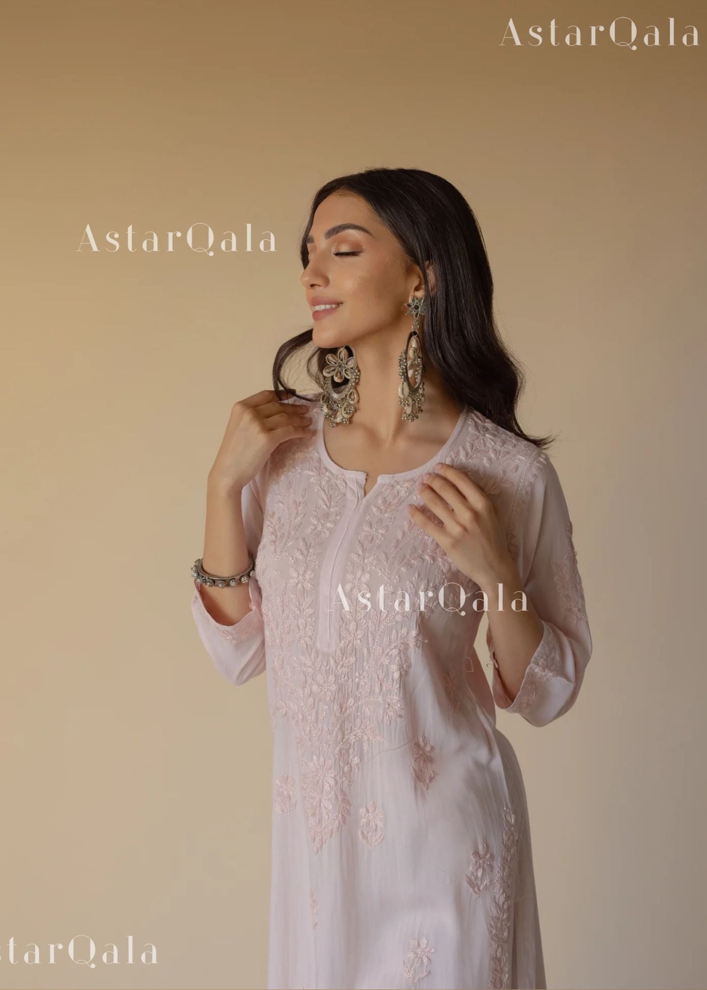 AstarQala - Bahaa Modal Long Chikankari Kurta For Women - - 193_06edad0f-4aee-4ede-8f87-6223592ffe6a