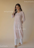 Bahaa Modal Long Chikankari Kurta For Women