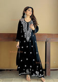 Ada Chikankari Rayon Straight Kurta Set For Women