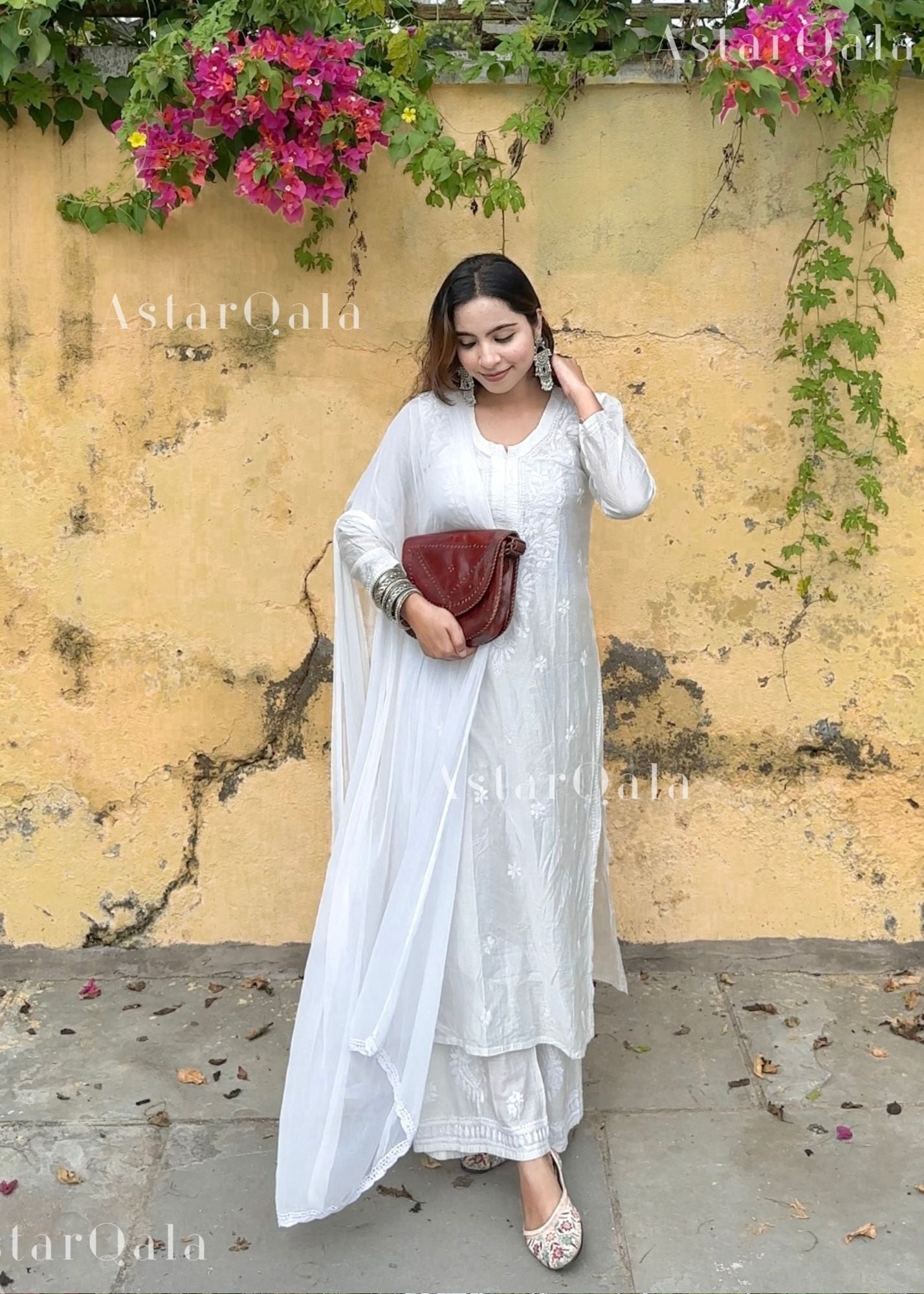 AstarQala - Bahar Premium Chanderi Chikankari Kurta Set For Women - 4XL-5XL - 208_8064aa90-525e-4747-b8a2-961161619a3b