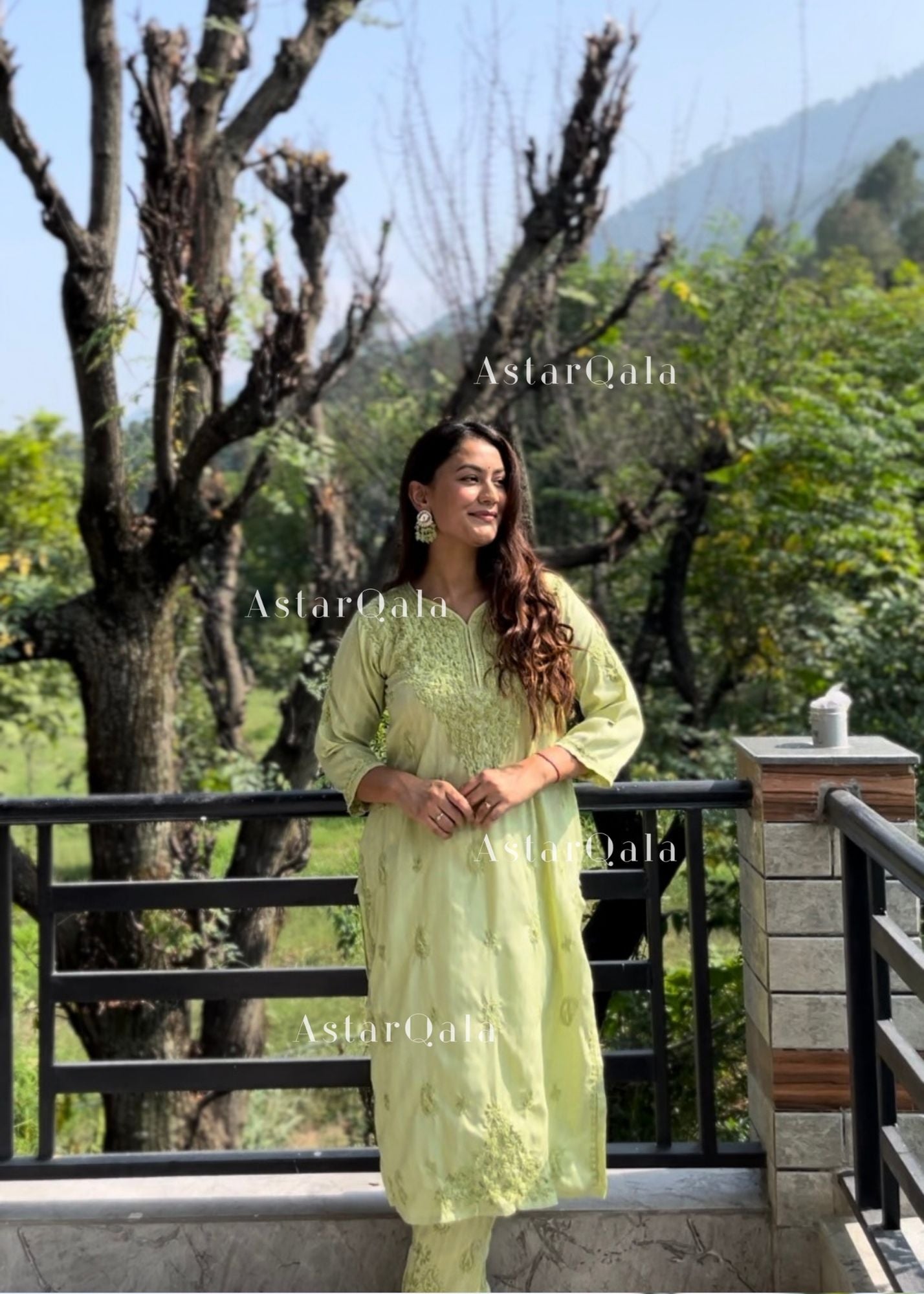AstarQala - Jannat Chikankari Rayon 2 Piece Kurta & Pant Set - - 209_3d104db7-a695-4d52-b732-c9ef9d9f4b25