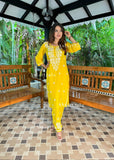 Ada Chikankari Rayon Straight Kurta Set For Women