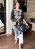 Naina Mulmul Straight Chikankari Kurta For Women