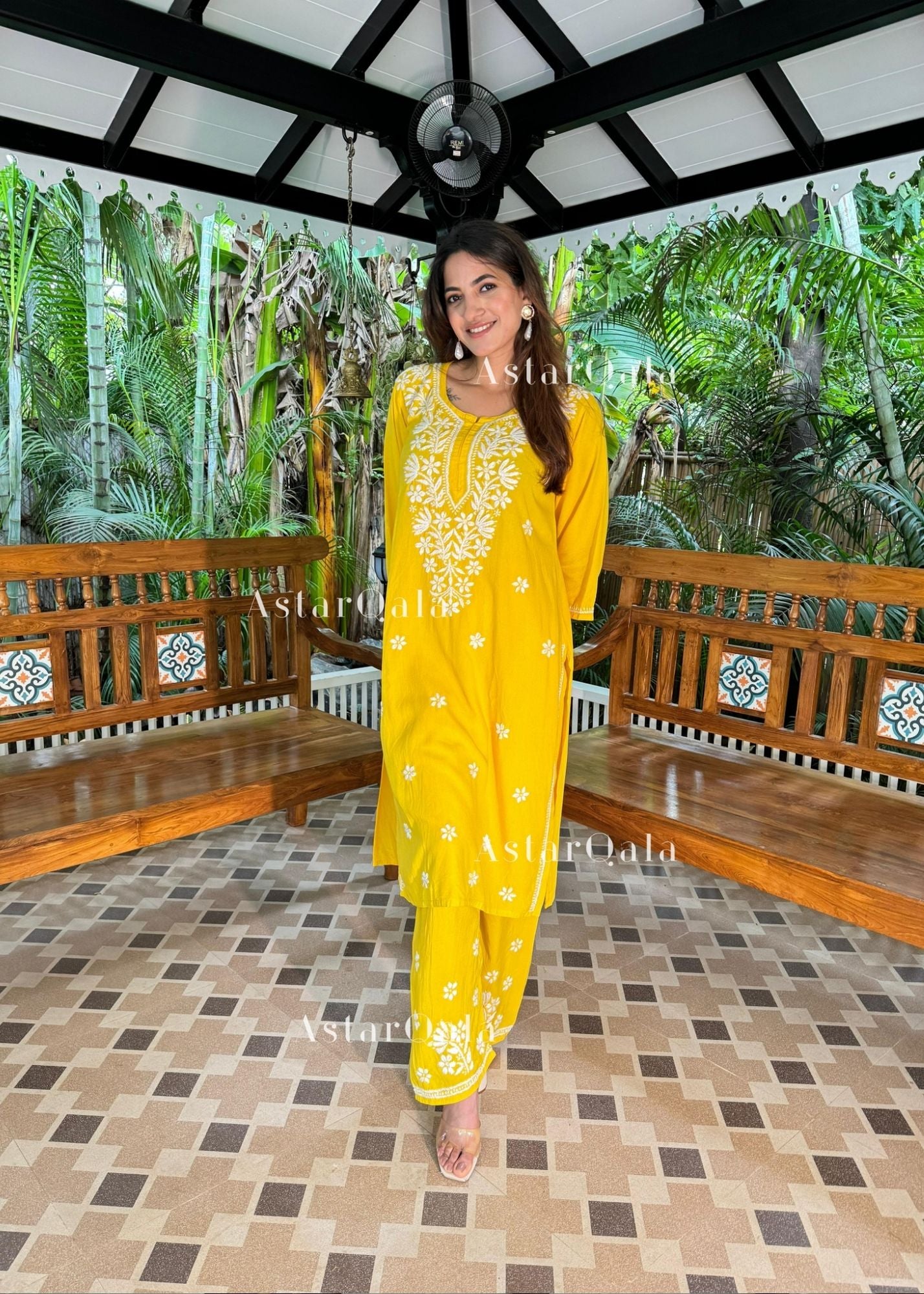 AstarQala - Ada Chikankari Rayon Straight Kurta Set For Women - - 223_f2988e1a-6e37-4078-ae36-e5e9ec4808be
