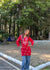 AstarQala - Ina Short Modal Chikankari Kurta Top - Red - 226_f800e61b-ece5-4c3f-accc-dff34be3529d