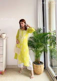 Naina Mulmul Straight Chikankari Kurta For Women