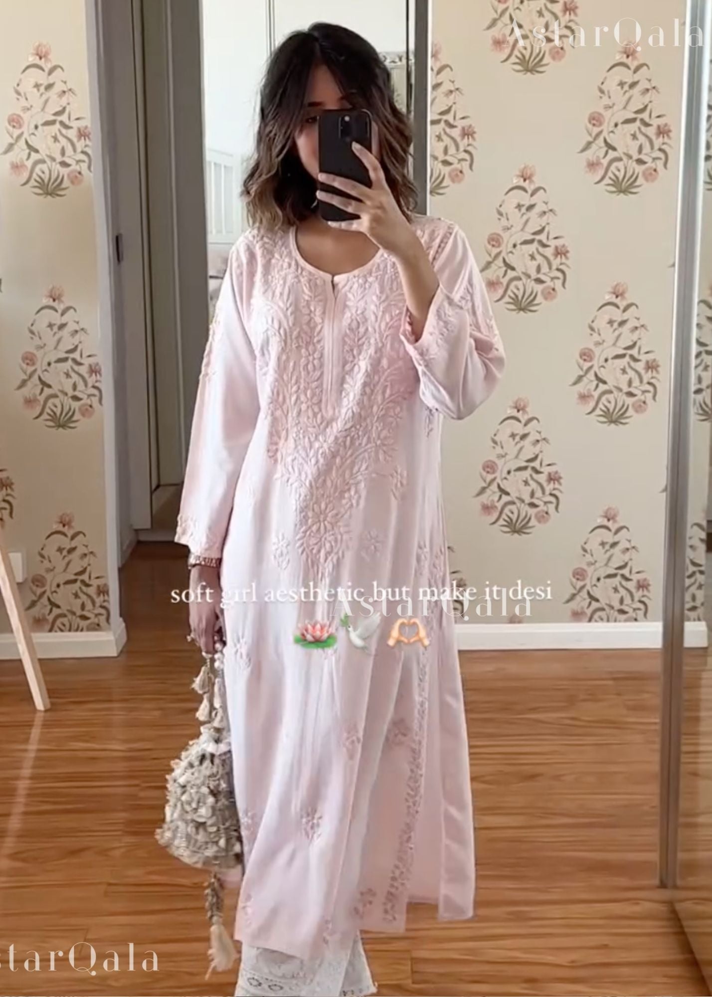 AstarQala - Bahaa Modal Long Chikankari Kurta For Women - - 254_42e21b88-9a03-4115-96c1-404c37c04cfb