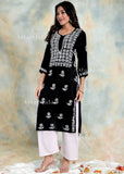 Chandani Chikankari Rayon Straight Kurta For Women