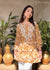 AstarQala - Jehan Chikankari Mulmul Short Kurti - Yellow - 277_f3696d46-71ca-4723-91fb-93ecb6bbde2a