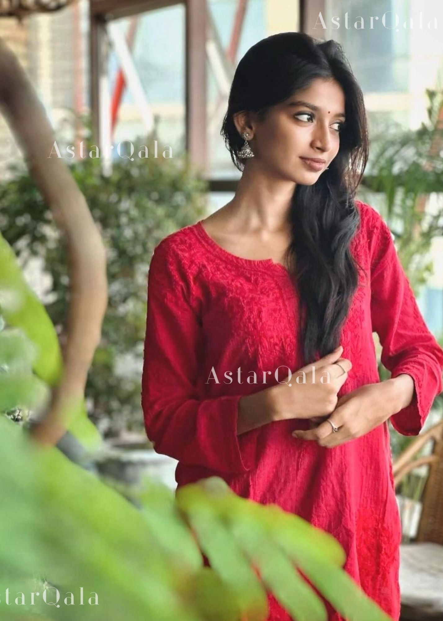 AstarQala - Eliza Ombre Mul Cotton Chikankari Short Kurti Top - - 301_92e3e556-32b2-4bb7-b57c-9df7b4776549