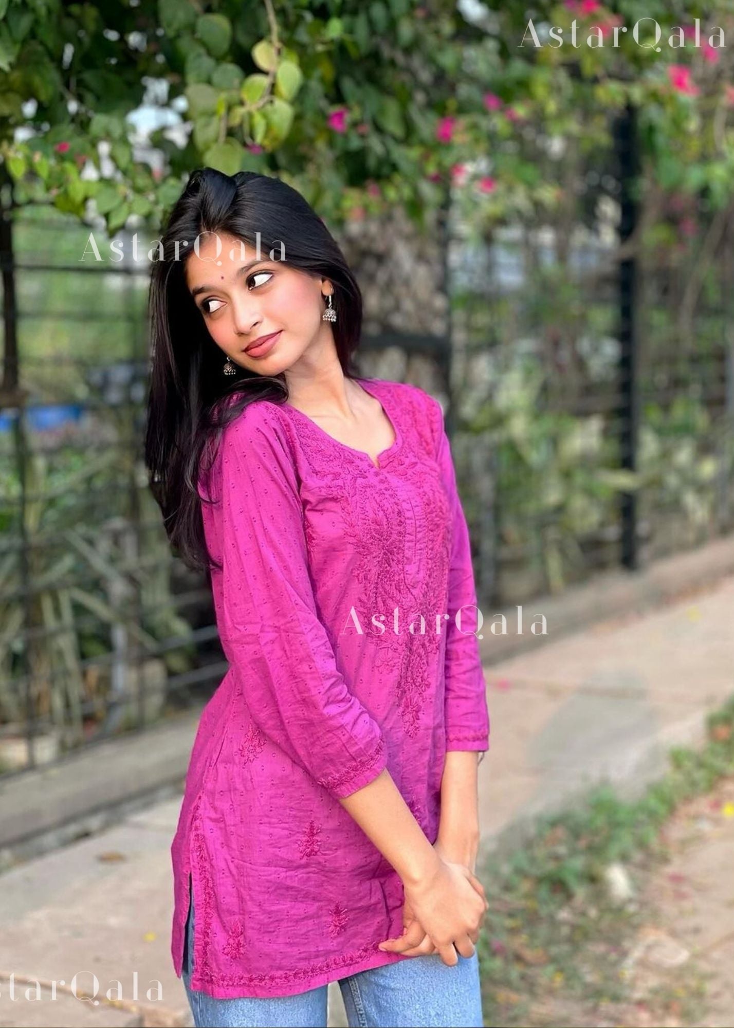 AstarQala - Eliza Ombre Mul Cotton Chikankari Short Kurti Top - - 303_92e42a37-2f73-4388-9f69-9abf322fad2f