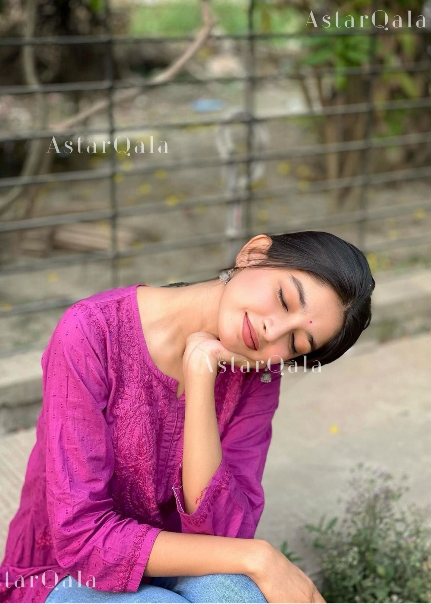 AstarQala - Eliza Ombre Mul Cotton Chikankari Short Kurti Top - - 305_1d066590-4d37-4b34-aa13-1acdd8042370