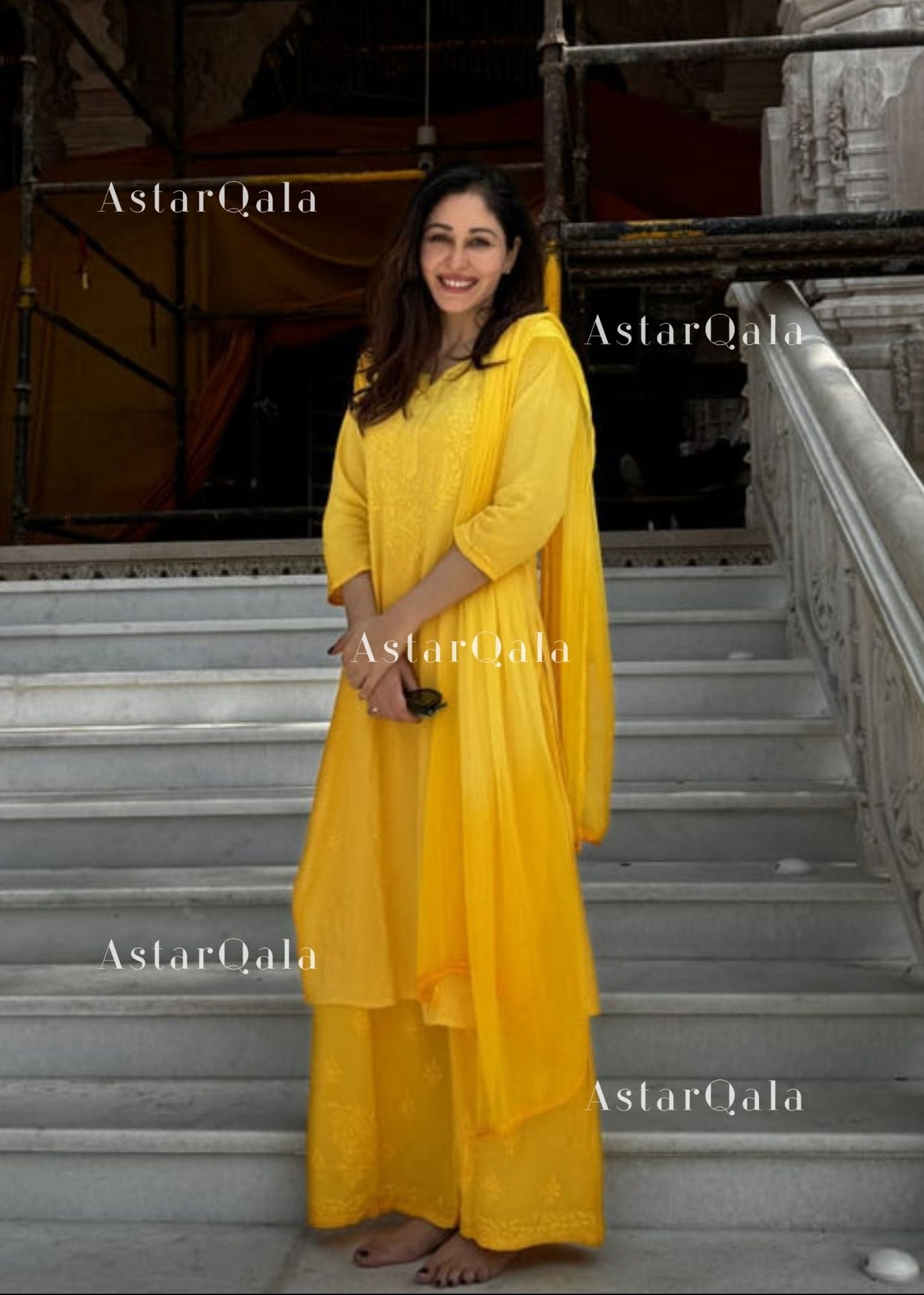 AstarQala - Bahar Premium Chanderi Chikankari Kurta Set For Women - 4XL-5XL - 30_bdeacf80-79e8-4d34-8182-98f5fd2bb62e