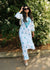AstarQala - Inaya Cotton Chikankari Women's Kurta Set For Women - Blue - 31-Photoroom