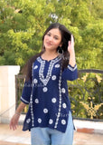 Laaibah Premium Modal Chikankari Straight Short Kurti Top