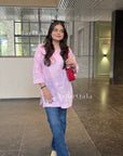 AstarQala - Effat Hand Embroidered Cotton Lucknowi Chikankari Short Kurti Top For Women - - 312_55f37b0d-5c96-4168-a020-a4416068fc39