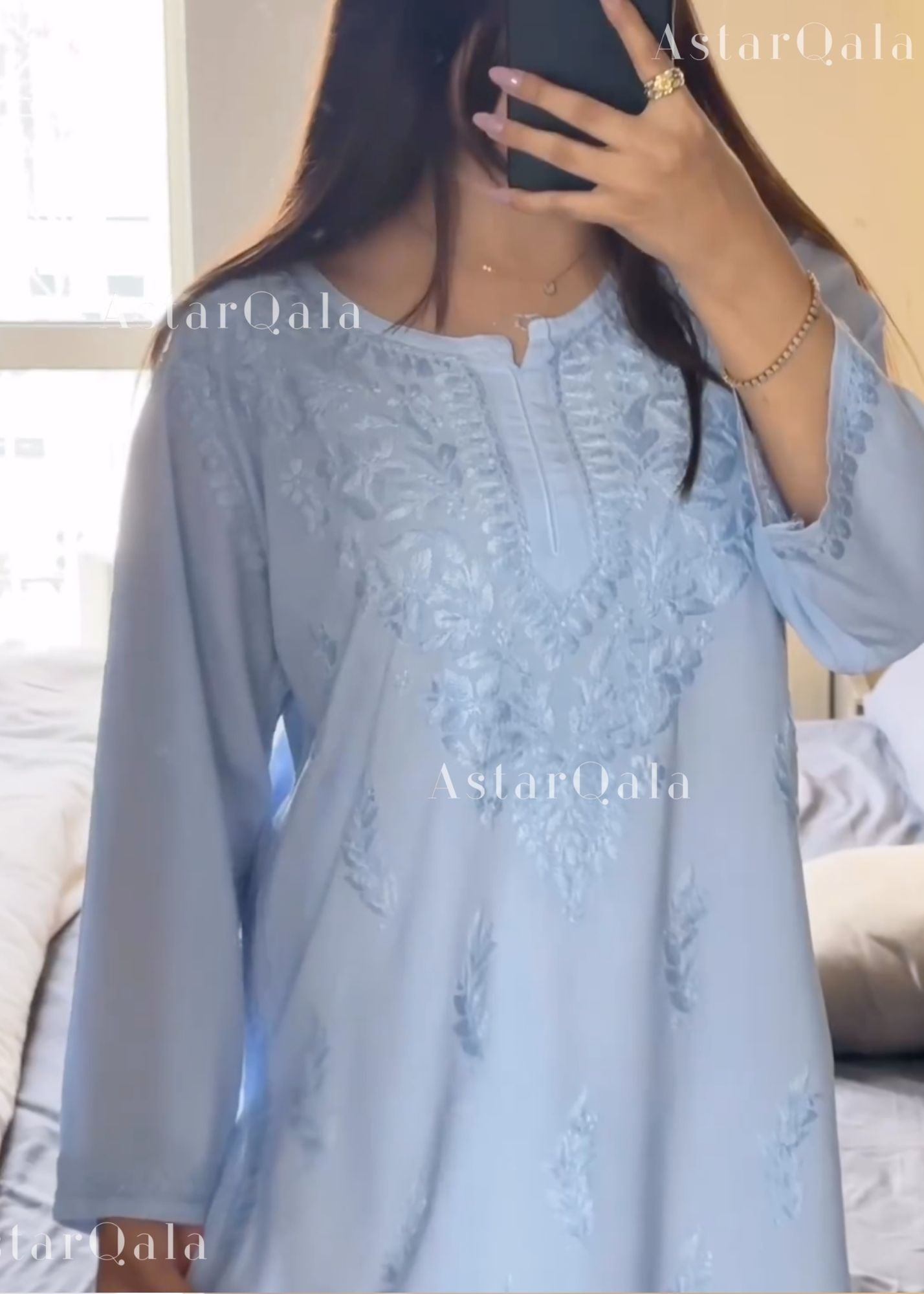 AstarQala - Eliza Ombre Mul Cotton Chikankari Short Kurti Top - - 314_79c60643-8199-4c44-93f7-d03121d75ee0