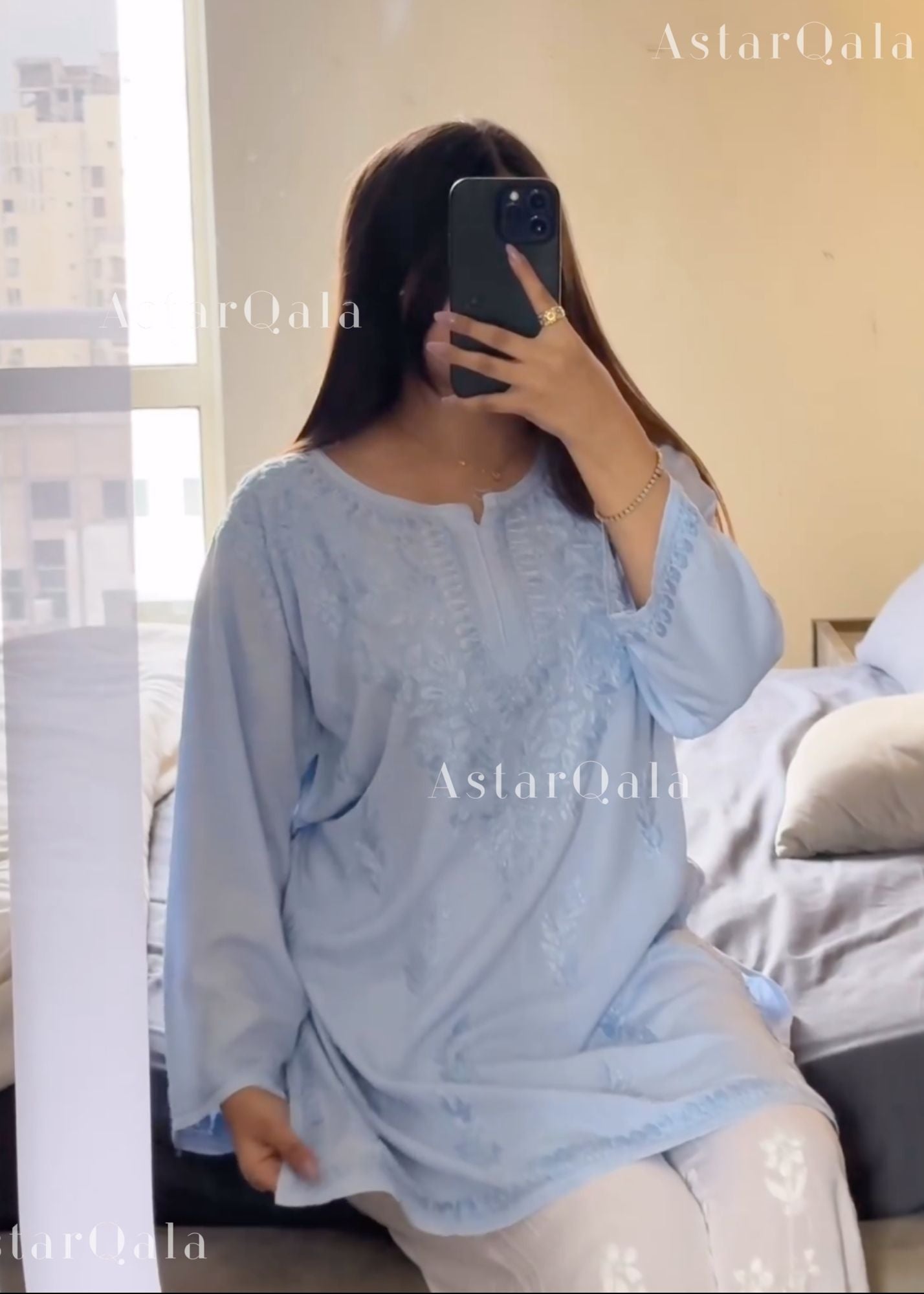 AstarQala - Eliza Ombre Mul Cotton Chikankari Short Kurti Top - - 315_4efce907-5c5f-463e-a0ad-1d524ced545b
