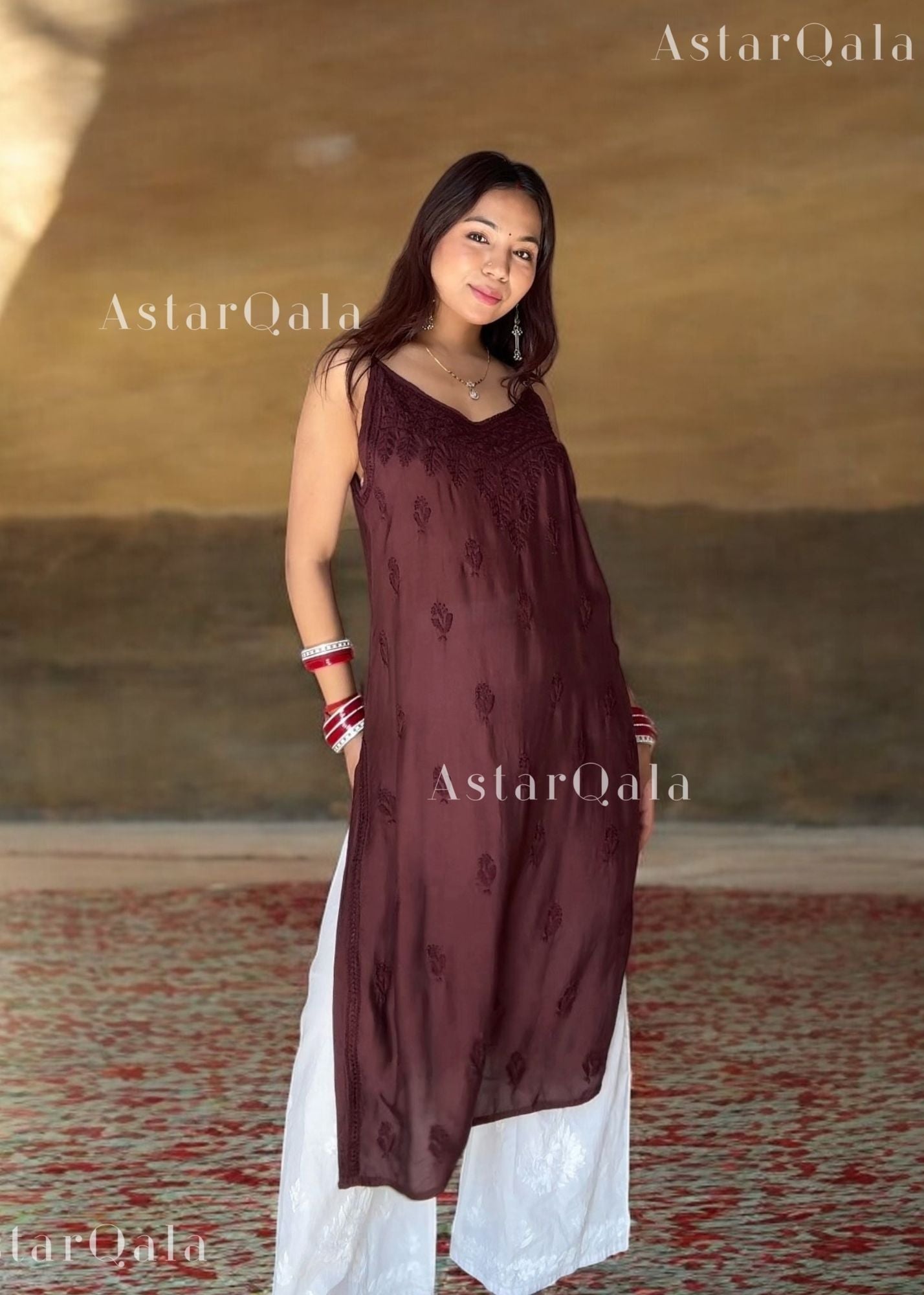 AstarQala - Kinza Premium Muslin Chikankari Strap Kurti - - 337_d66f37ef-f1ff-431d-aef7-b80aa52fcb5d