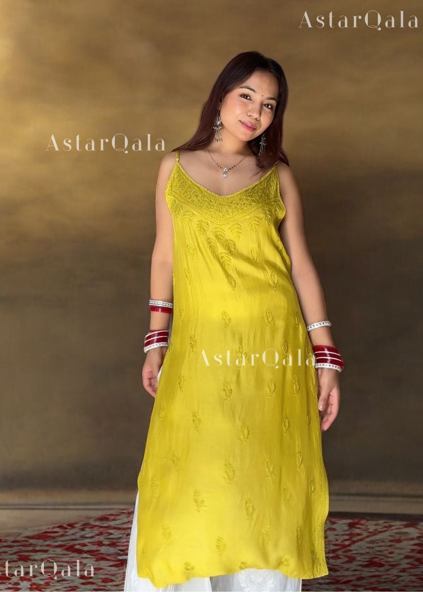 AstarQala - Kinza Premium Muslin Chikankari Strap Kurti - - 343_b214a3a4-e129-4bc8-a8ae-d566e4254e2d