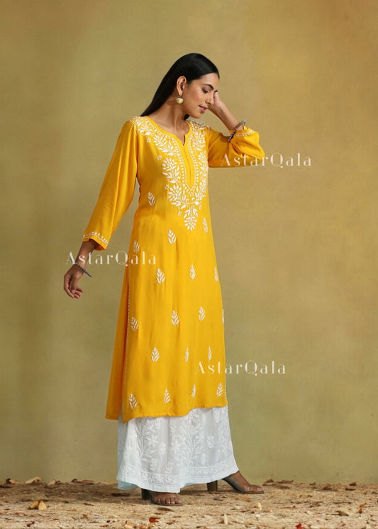 Chikankari straight kurta hotsell