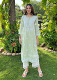 Zarah Cotton Khadi Chikankari Kurta For Womens