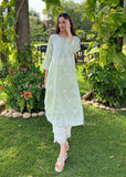 Zarah Cotton Khadi Chikankari Kurta For Womens