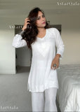 AstarQala - Kari Chikankari Short Kurti & Palazzo Co-ord Set in Rayon for Women - - 354_7ba1ca6f-eee3-4b9a-b2b7-2b317d92e674