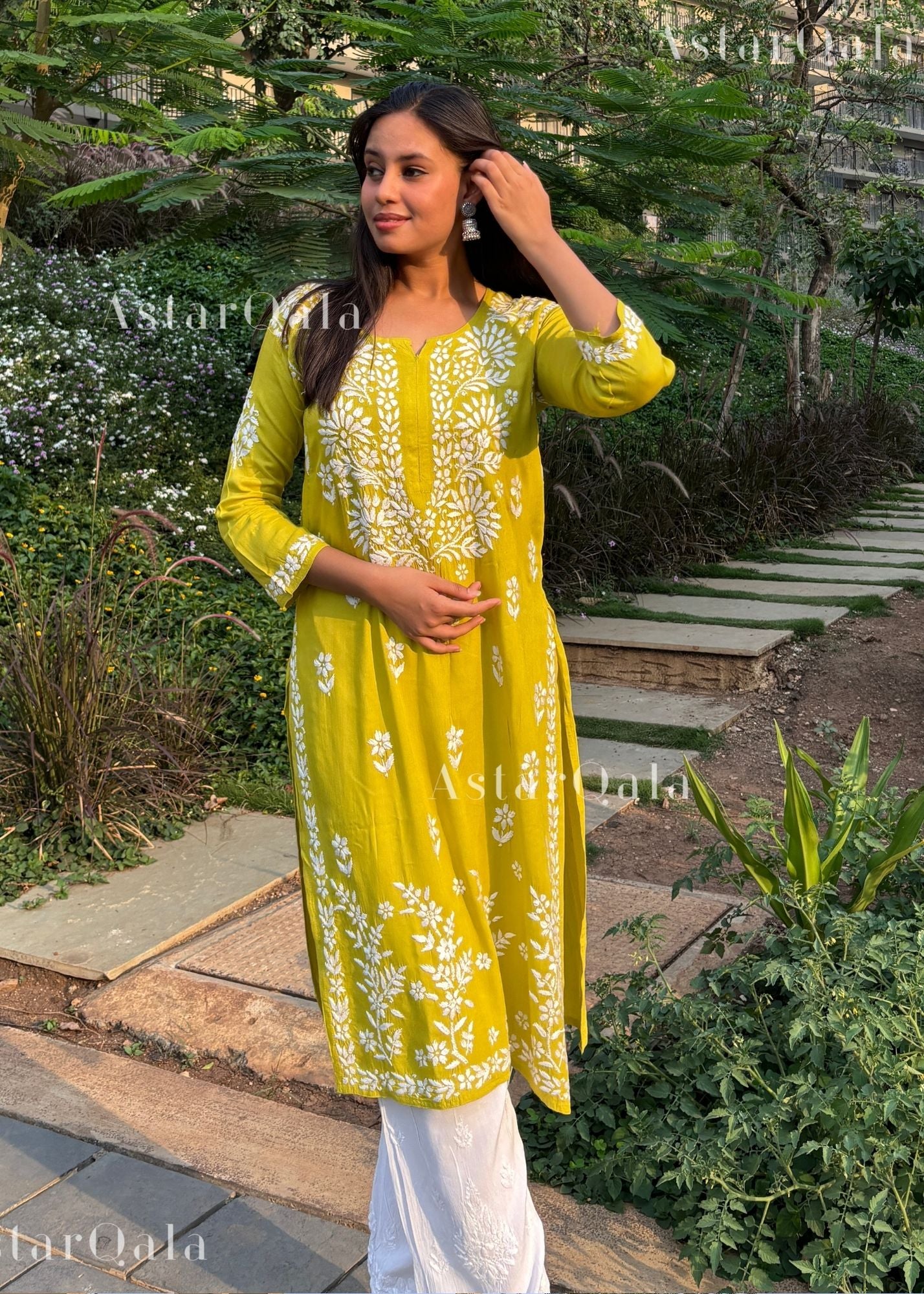 AstarQala - Hira Modal Long Straight Chikankari Kurta & Kurta Set For Women - - 363_8f985b52-429d-41cd-8ef7-9771bc89463e