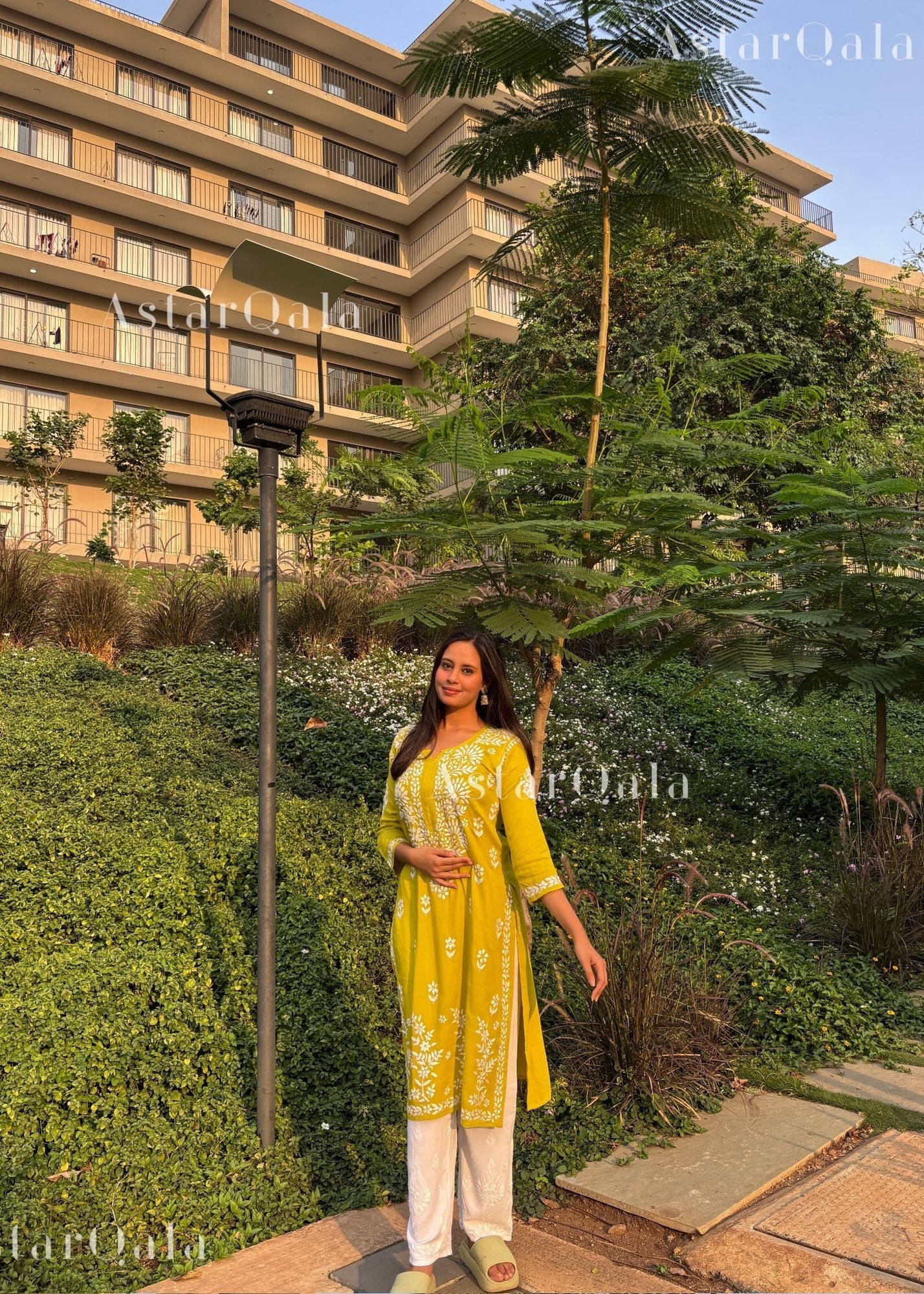 AstarQala - Hira Modal Long Straight Chikankari Kurta & Kurta Set For Women - - 364_ff3ac047-1a5f-423f-aea9-e1f7b9b32b47