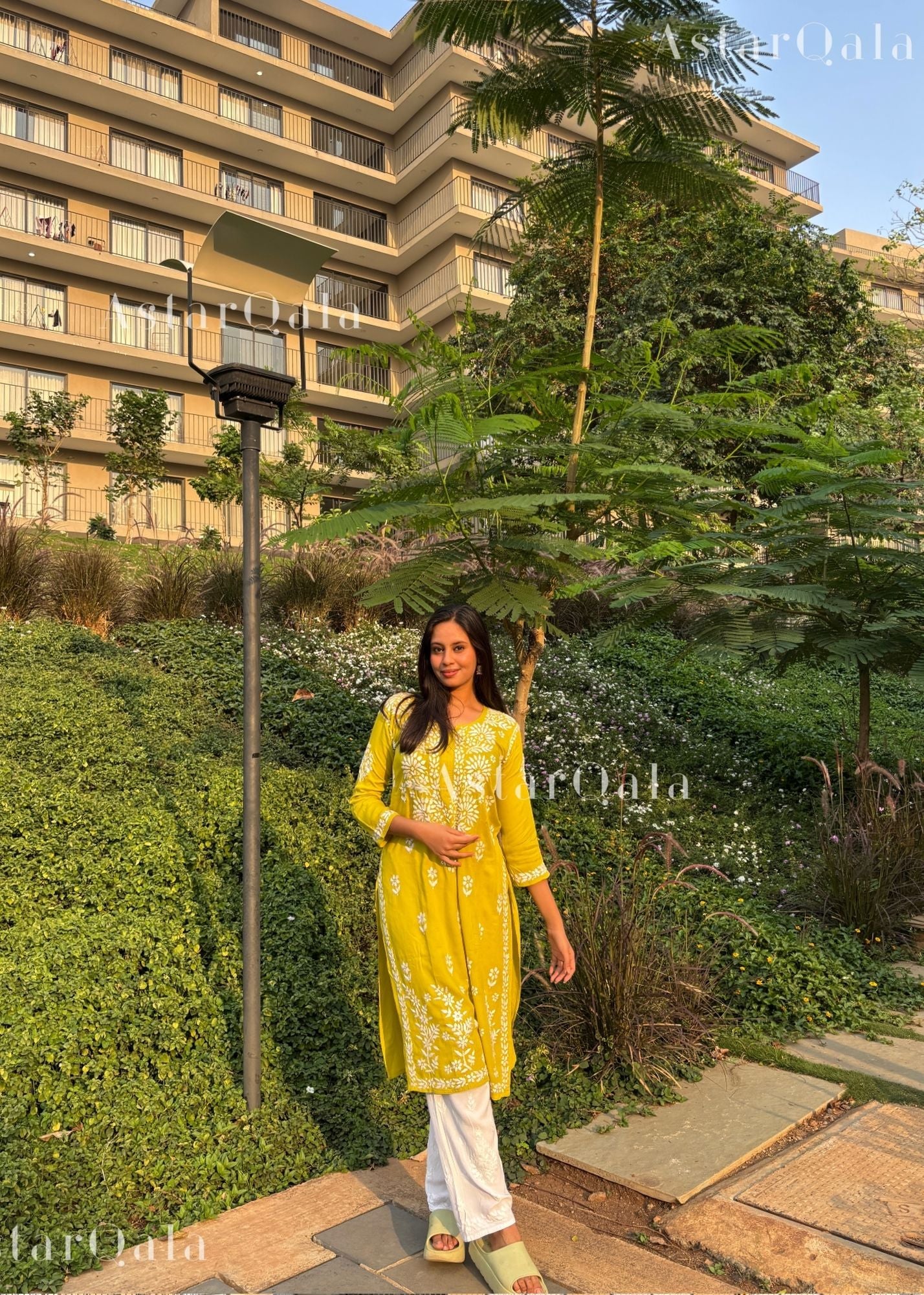 AstarQala - Hira Modal Long Straight Chikankari Kurta & Kurta Set For Women - - 365_8f9ec633-db74-447a-bfe9-c4d571682222
