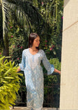 Tia Cotton Printed Chikankari Kurti