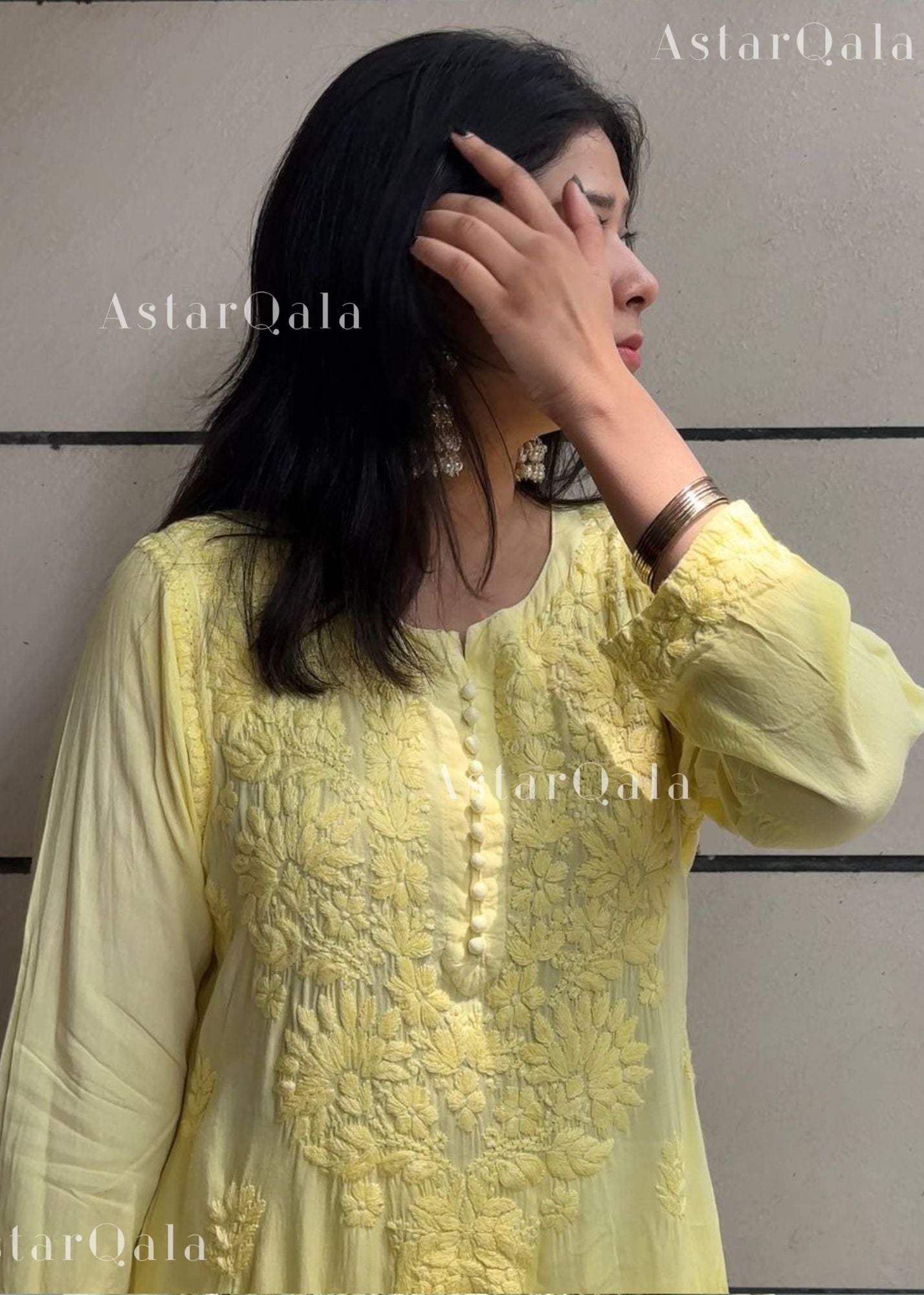 AstarQala - Banu Rayon Straight Chikankari Kurti - - 402_ca347e29-5c66-4325-9fe1-b5b8d08788bb