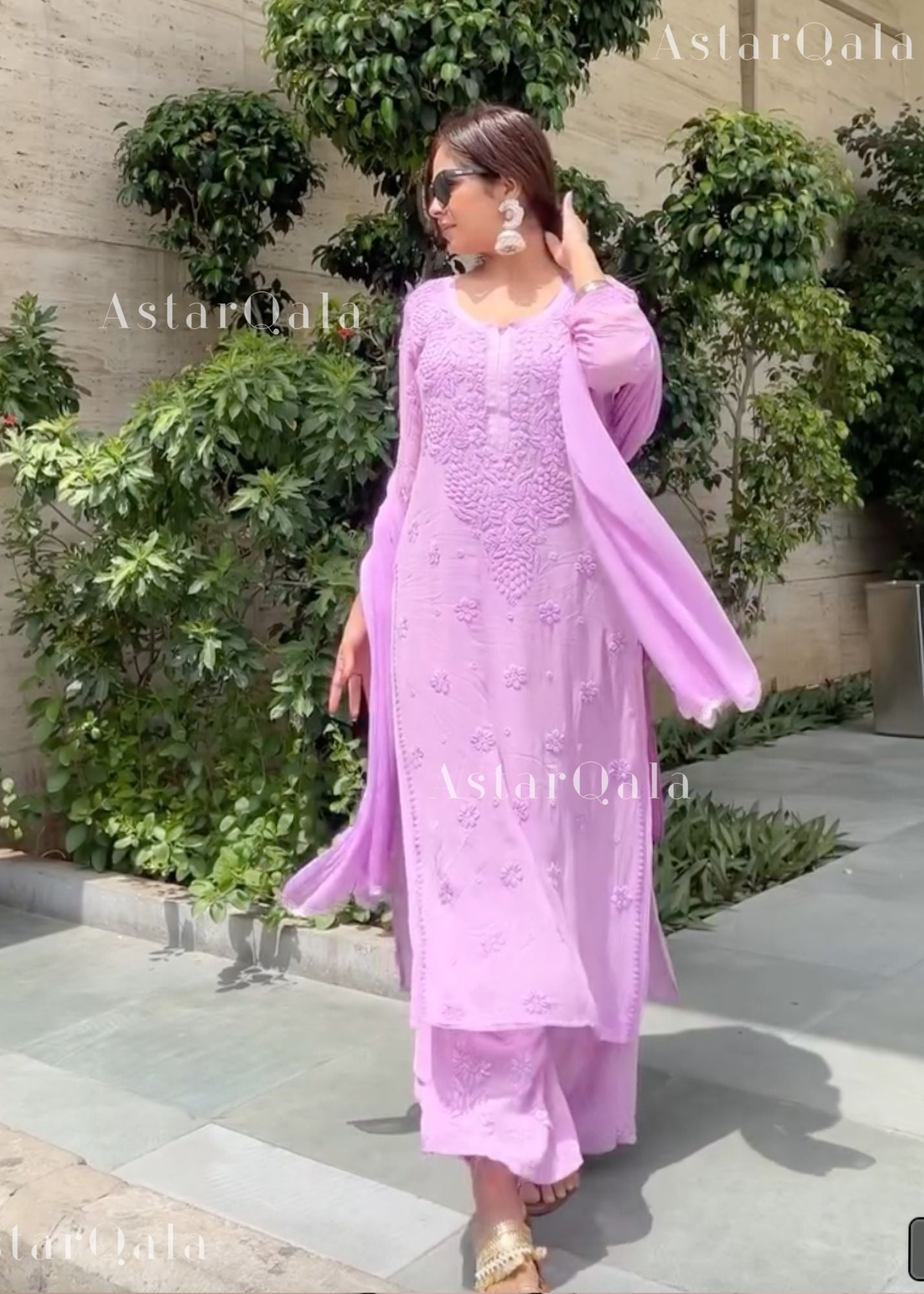 AstarQala - Ulfat Chikankari Rayon Ombré 3 Piece Kurta Set With Dupatta - - 419_31d67de8-e1a0-408a-ac28-f316855ea1e2