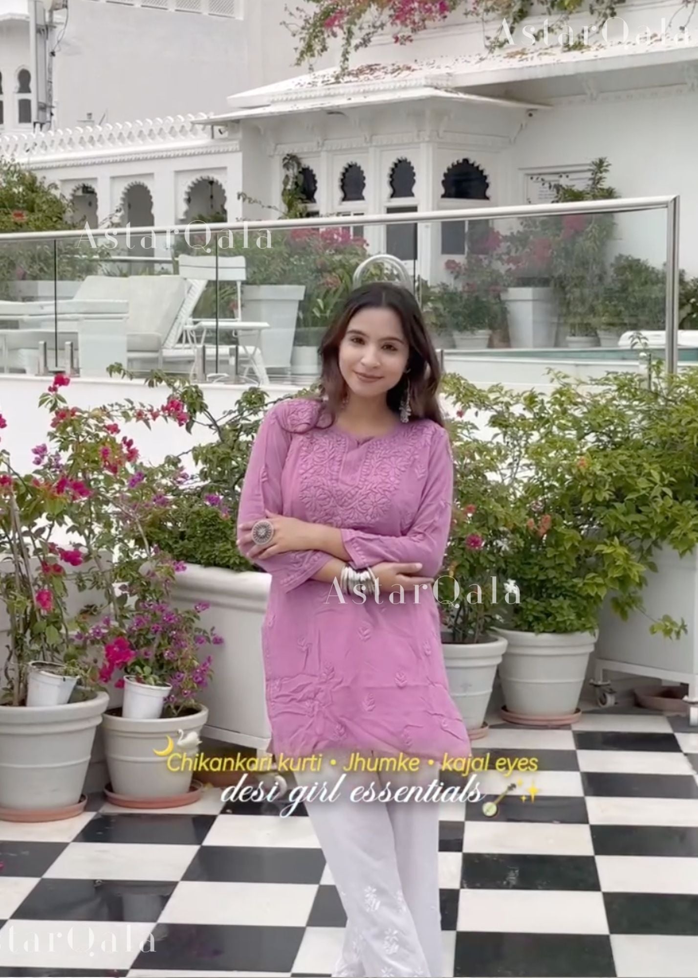 AstarQala - Mehwish Viscose Chikankari Short Kurta Top For Women - - 423_4b2baf6c-a6b2-40ae-a182-431d486e9dcc