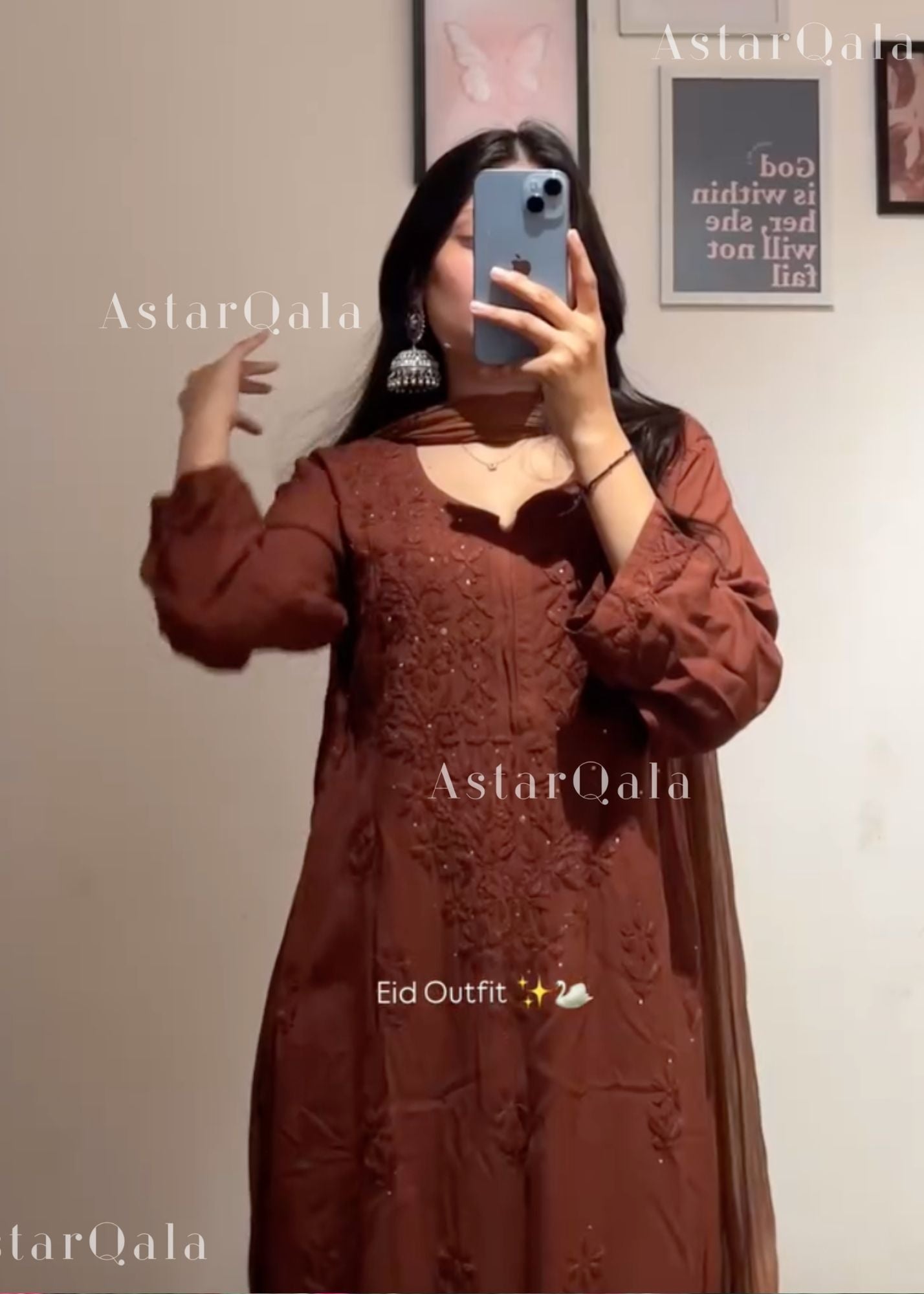 AstarQala - Ulfat Chikankari Rayon Ombré 3 Piece Kurta Set With Dupatta - - 423_5a0cb88d-d94b-405c-9fca-e7ff4b96caa3