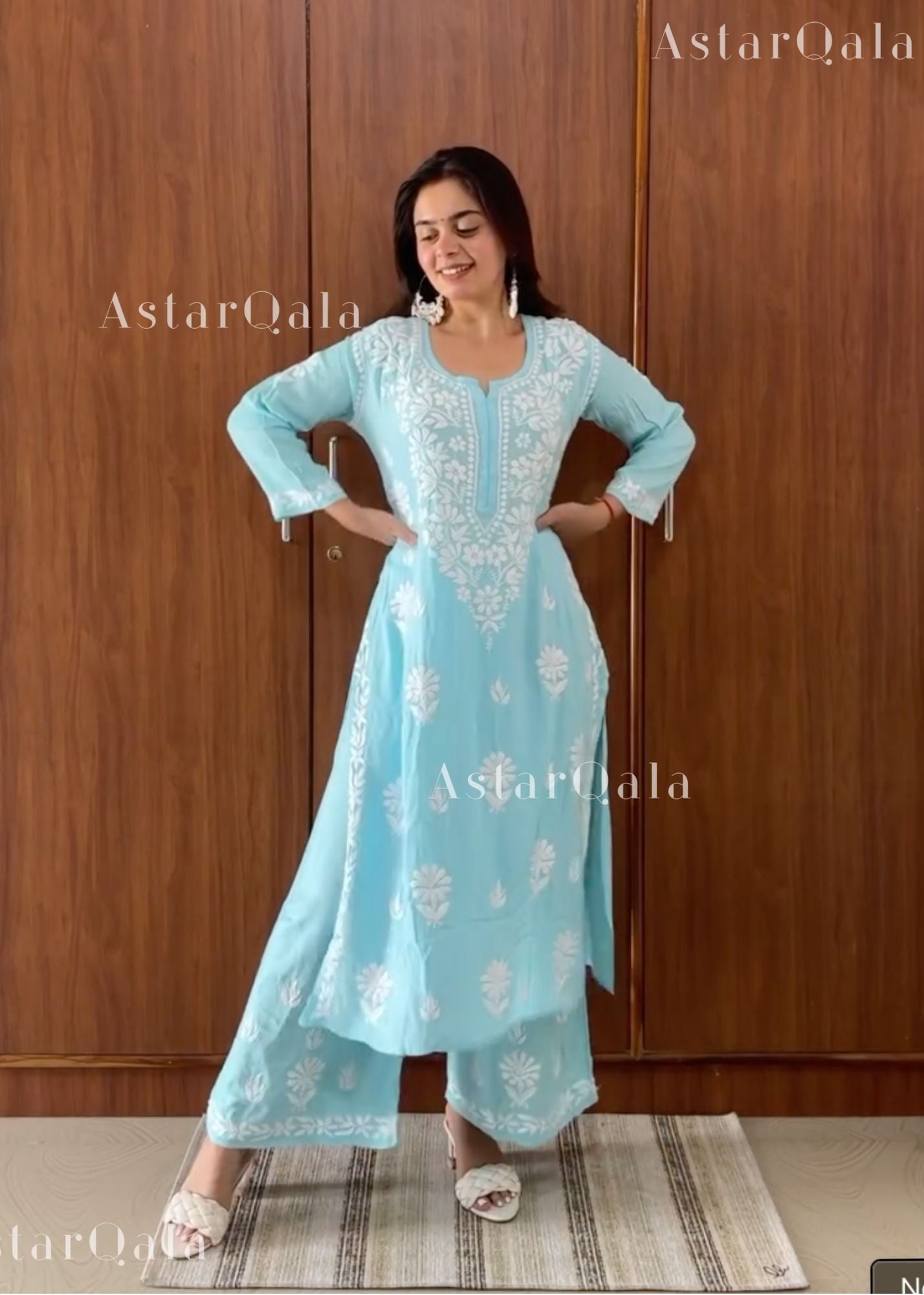 AstarQala - Faiza Chikankari Rayon Kurta Set - - 436_3f54862e-d4dd-4788-be76-00ca7f620987