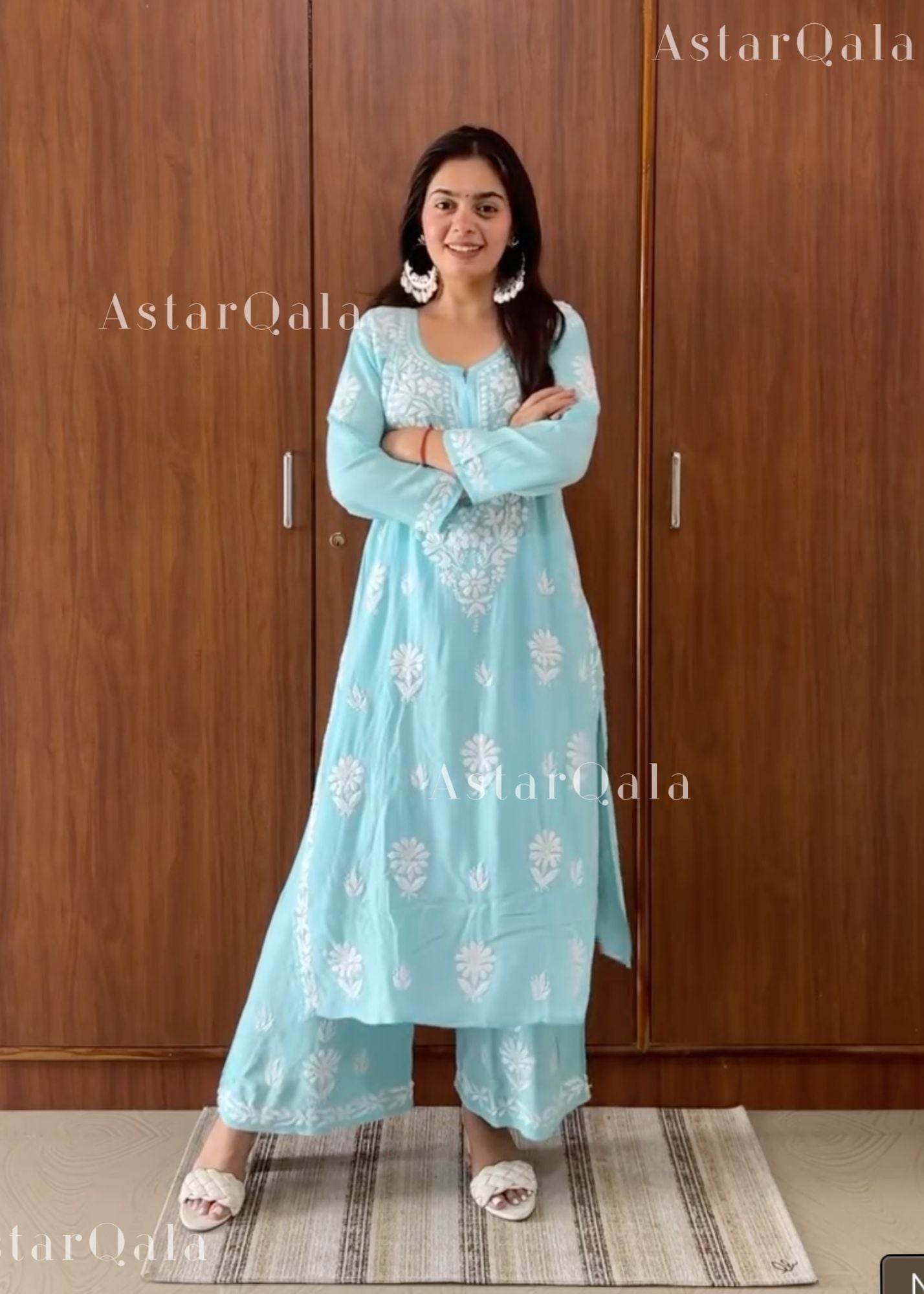 AstarQala - Faiza Chikankari Rayon Kurta Set - - 437_877b27e1-fa66-4dcc-a8b0-b75ece64585e