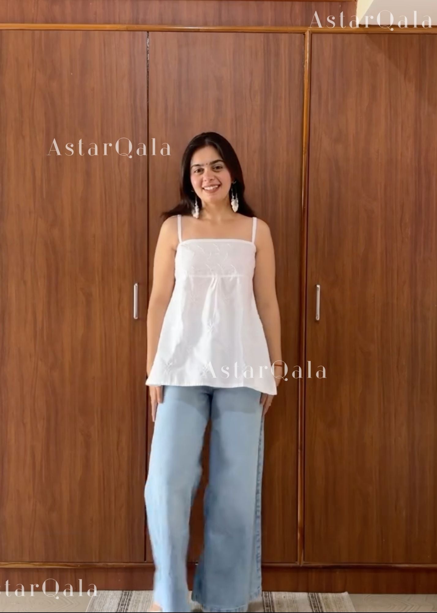 AstarQala - Sara Chikankari Cotton Strap Top - - 441_7f3d94ec-8ed0-4d13-af64-50199bd36924