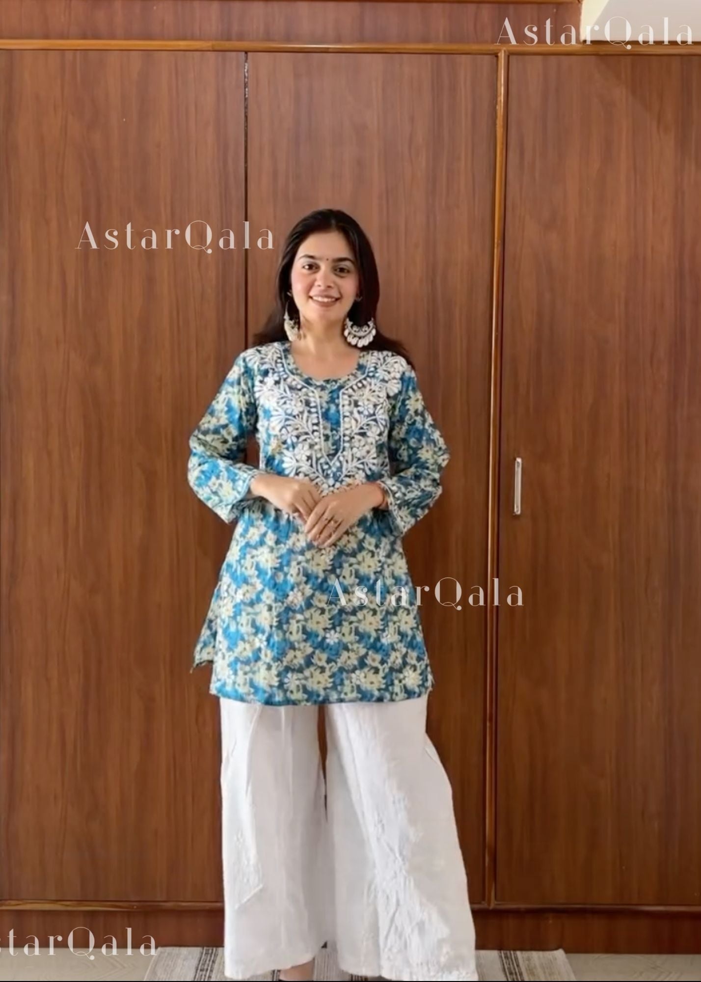AstarQala - Jehan Chikankari Mulmul Short Kurti - - 446_04691009-adff-4ec9-bad7-1b439880bf3c